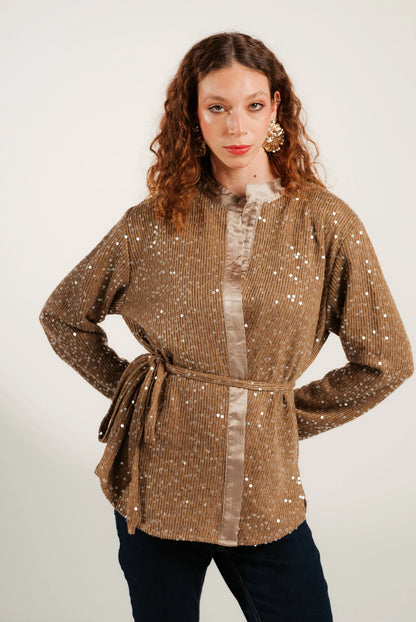 Sequin Knit Cardigan - Honna