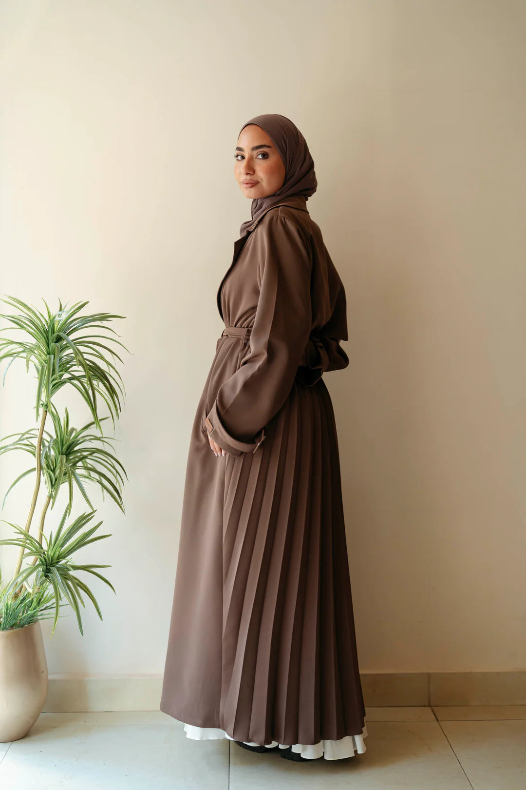 Pleated trench coat - Jamila