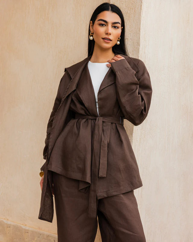 Amulet Linen Cardigan - Tamaa