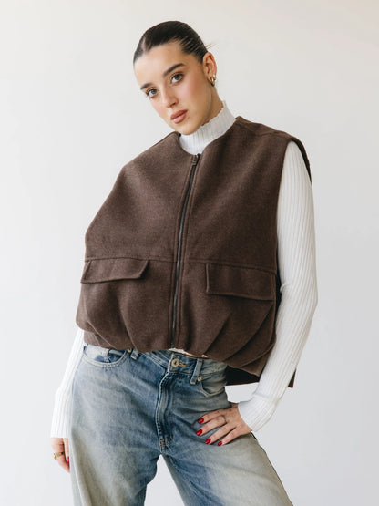 The zip up vest - ascia