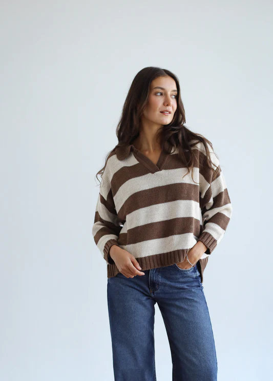 cozy striped sweatshirt - Amalia
