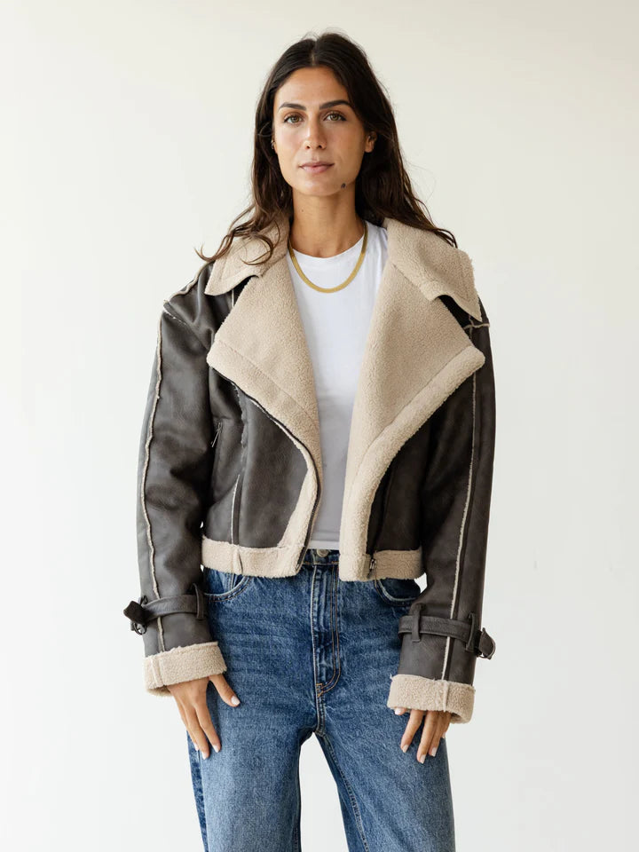 Fleece Biker Jacket - Ascia