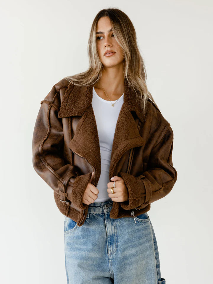 Fleece Biker Jacket - Ascia