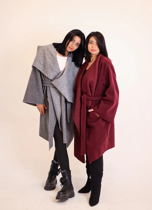 The vela wrap coat - Jeno