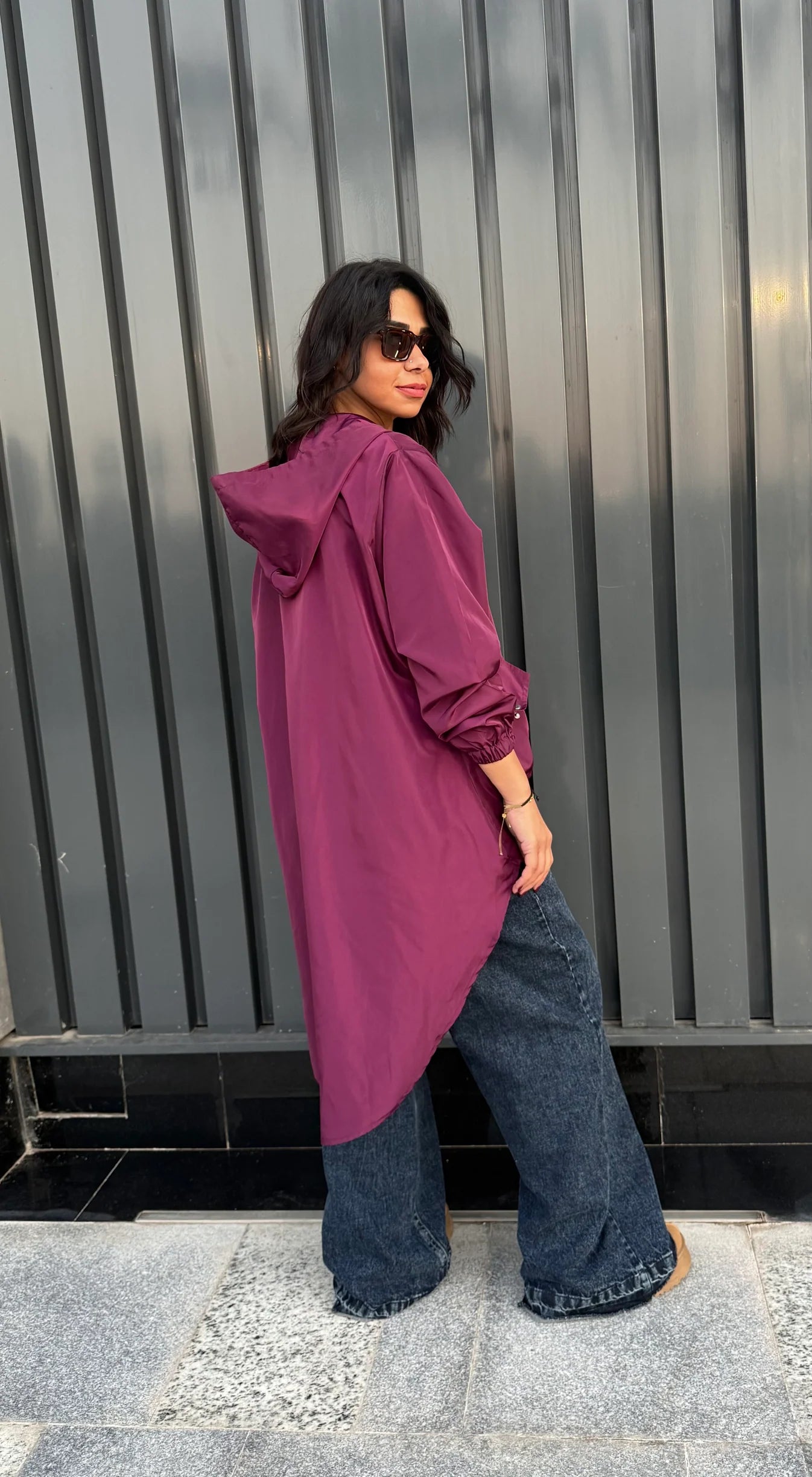 High low zipper jacket - Jeno