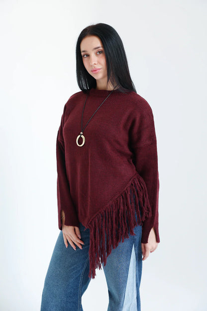 The fringe Drift Pullover - Sara salama