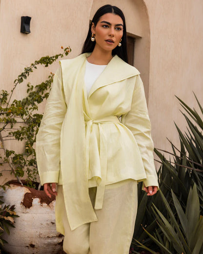 Amulet Linen Cardigan - Tamaa