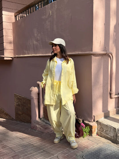 ballon linen pants - Caj