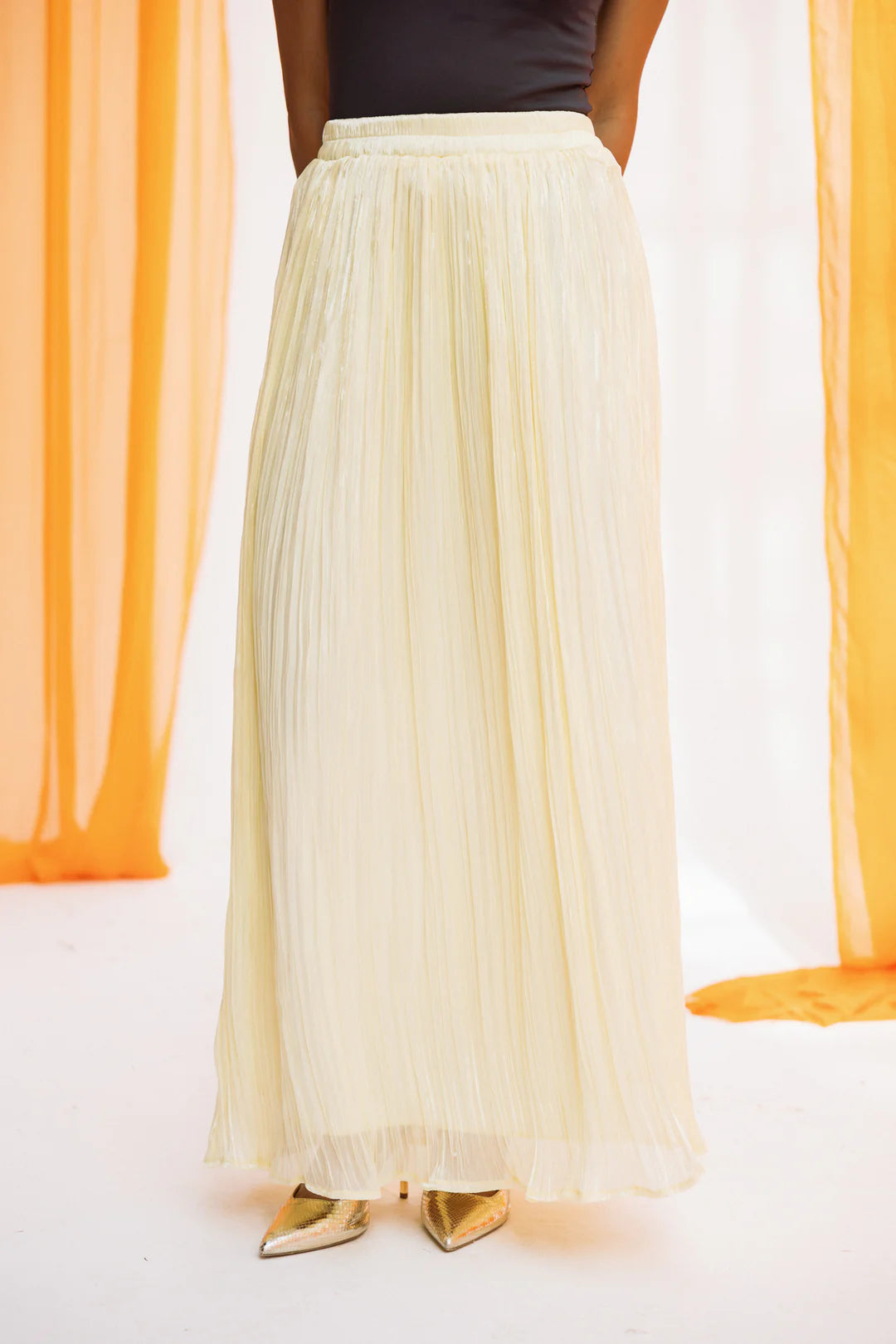 Chiffon sparkling skirt - chiffon