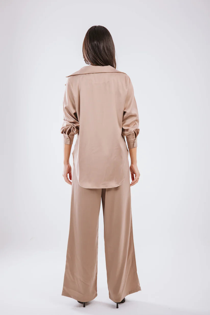 Wrap Satin Set - Maison Taj