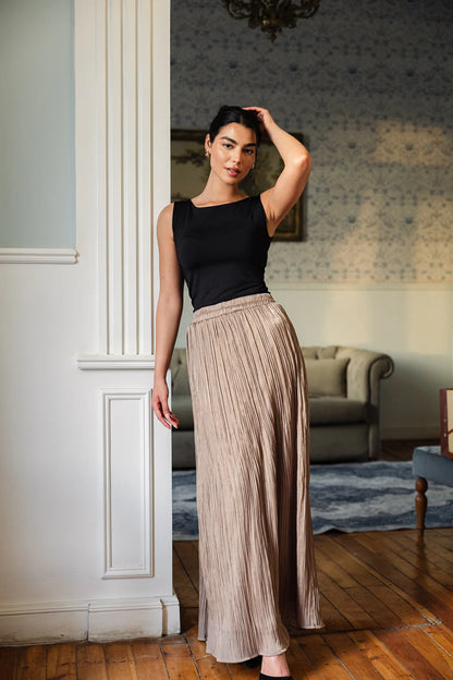 Chiffon sparkling skirt - chiffon