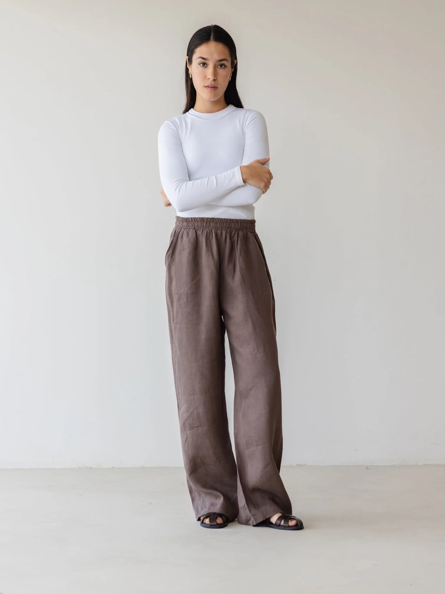 Basic linen pantss - Ascia