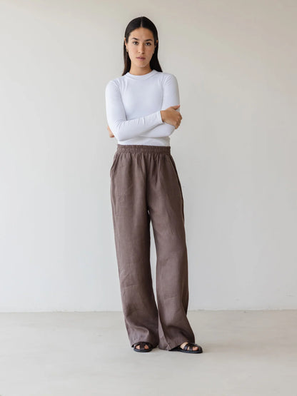 Basic linen pantss - Ascia