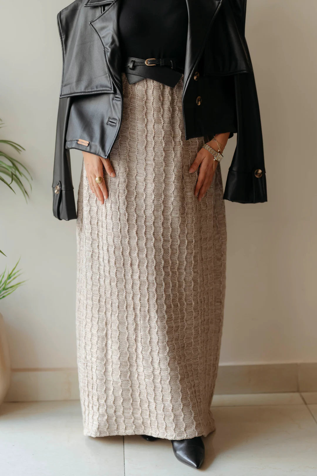 flare knit skirt - Jamila