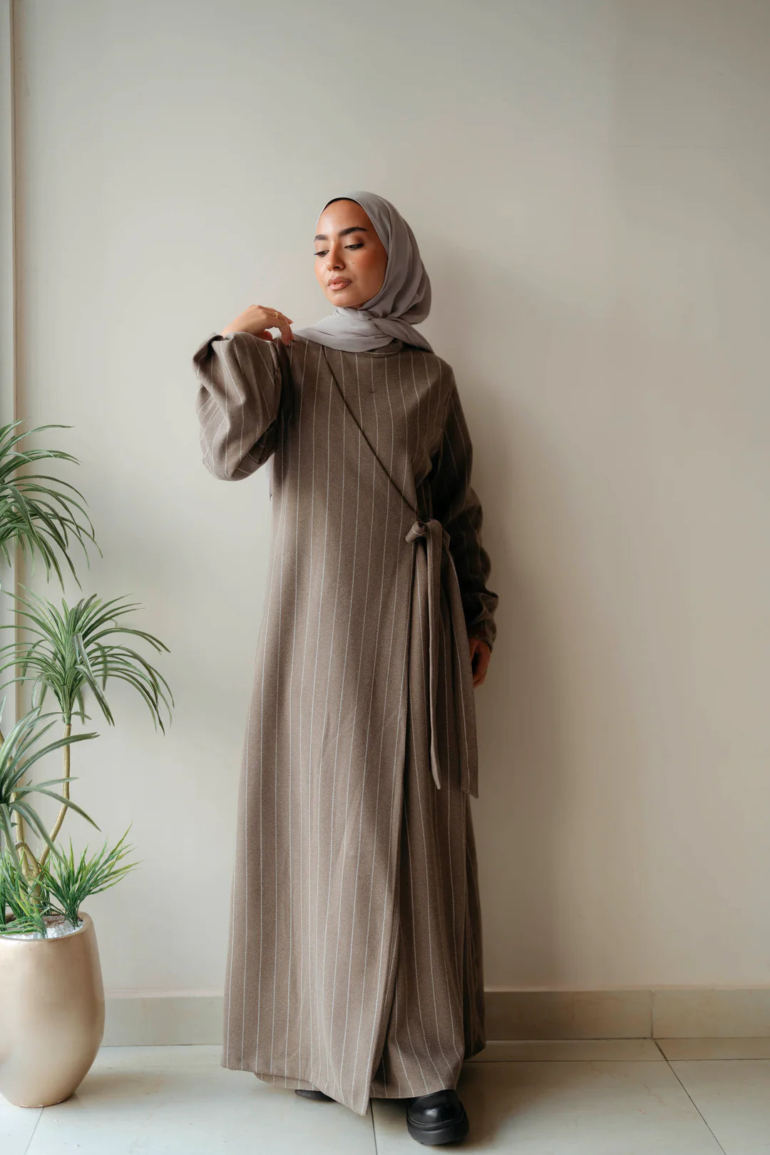 striped cross dress - Jamila