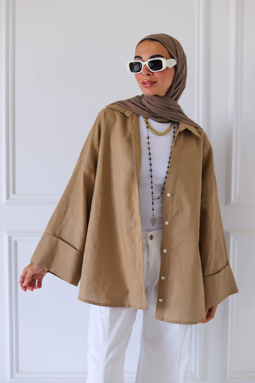 luna linen shirt - zeyylan