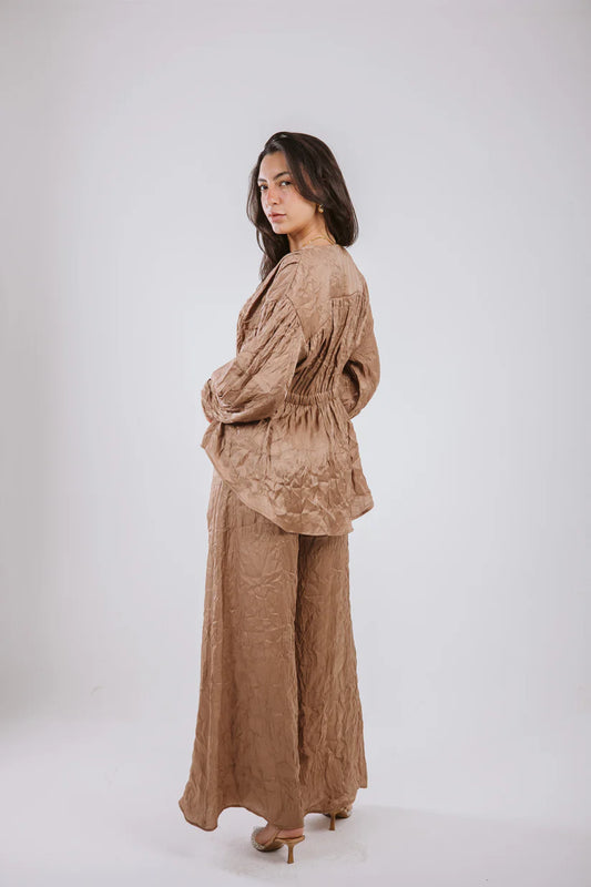 New crushed satin set - Maison taj