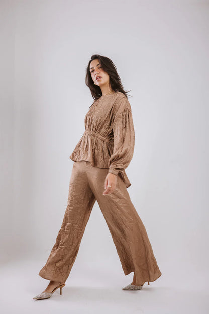 New crushed satin set - Maison taj