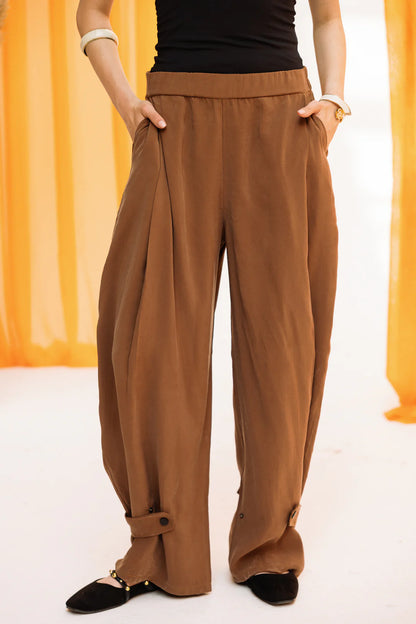 Bloom Barrel Pants - Chiffon