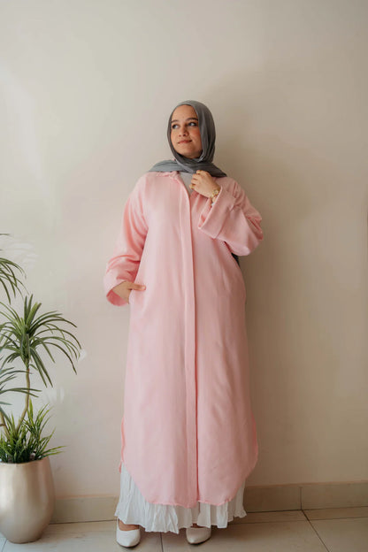 Plain shirt dress - Jamila