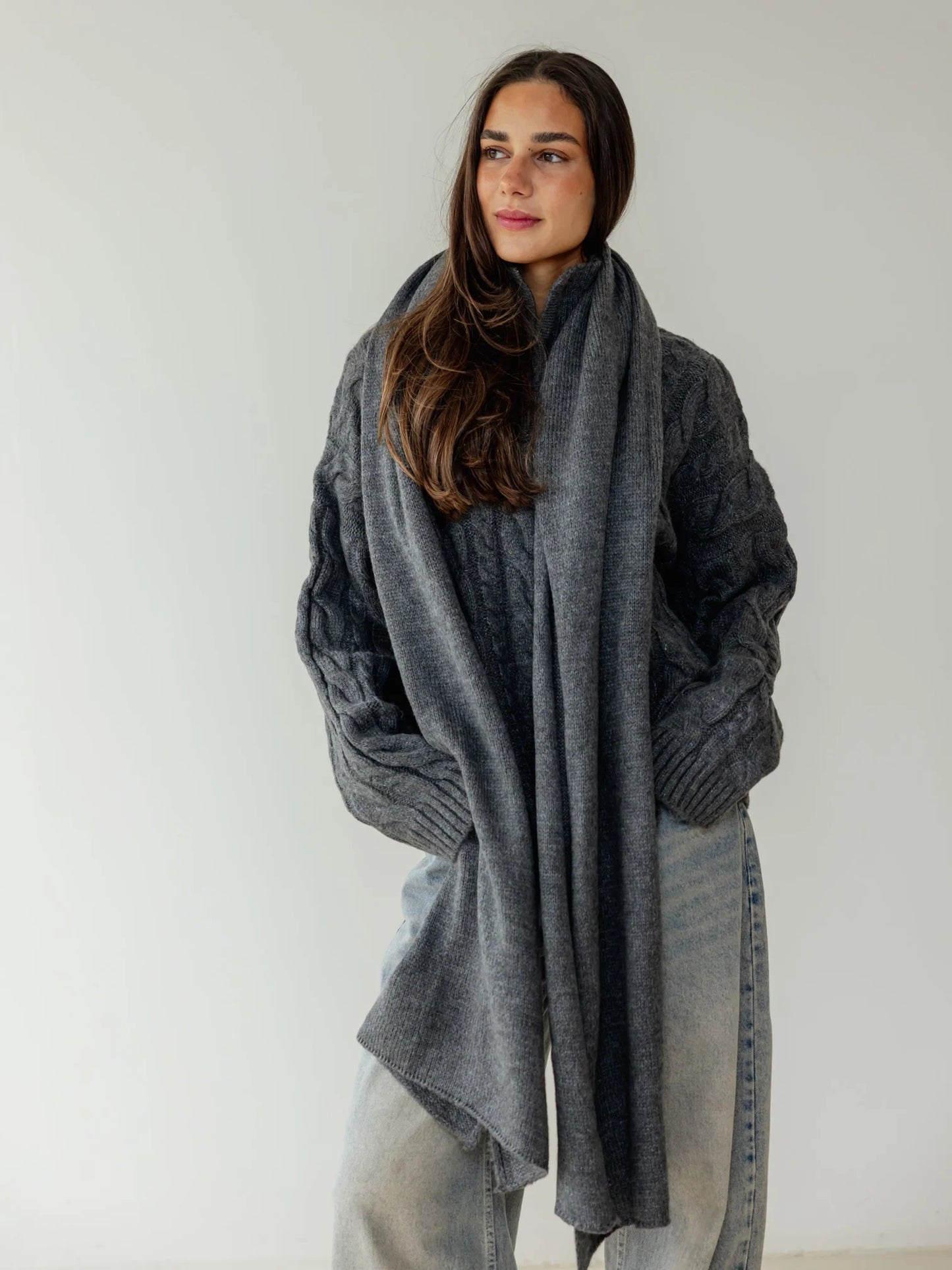 fine knit scarf - ascia