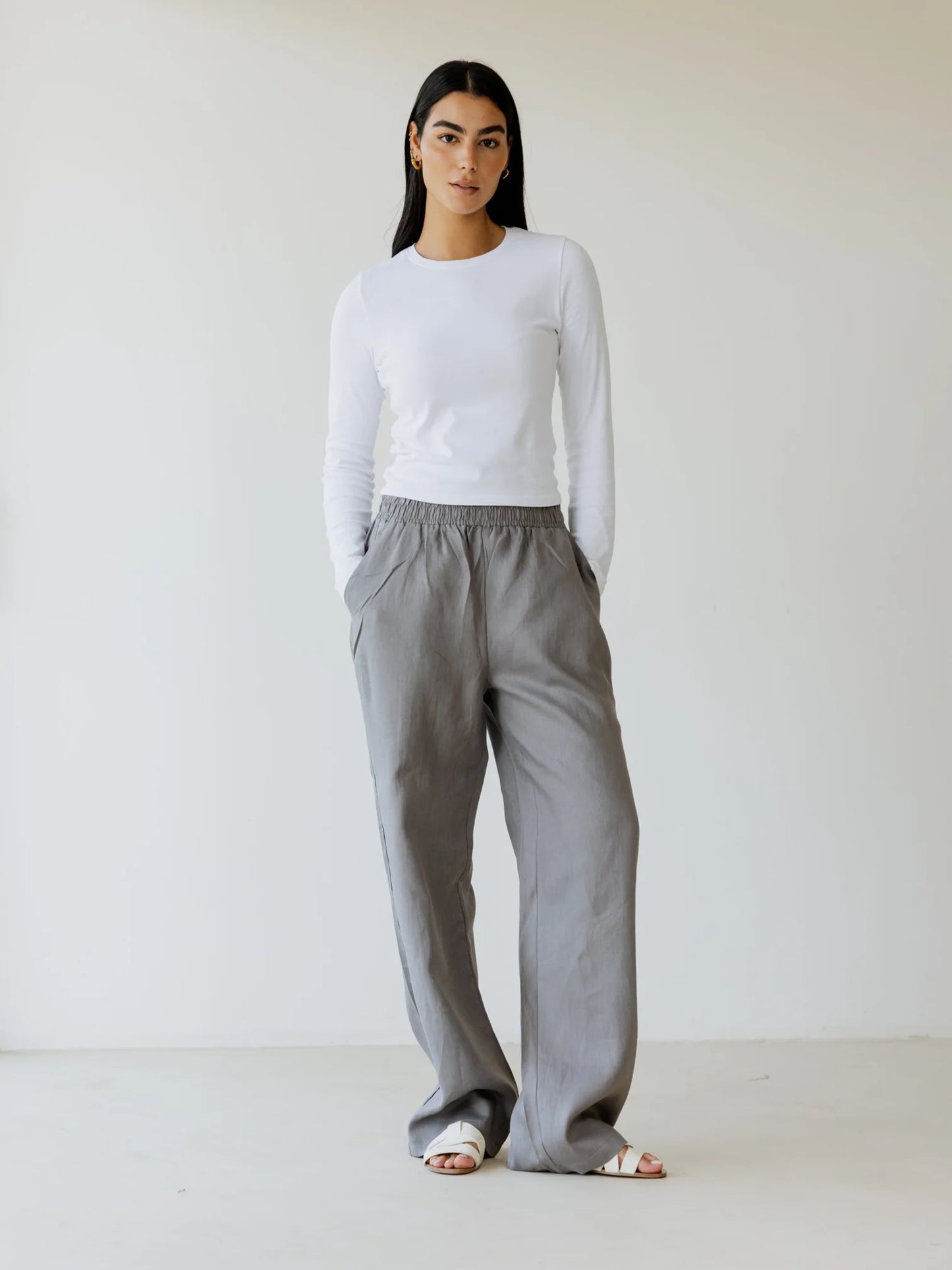 Basic linen pantss - Ascia