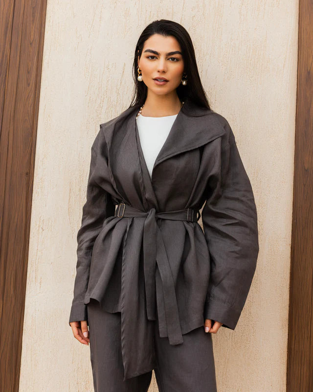 Amulet Linen Cardigan - Tamaa