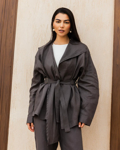 Amulet Linen Cardigan - Tamaa