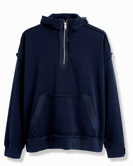 HBShop garment image: Chill Mode Zip Sweatshirt - Taj Sisters, Navy
