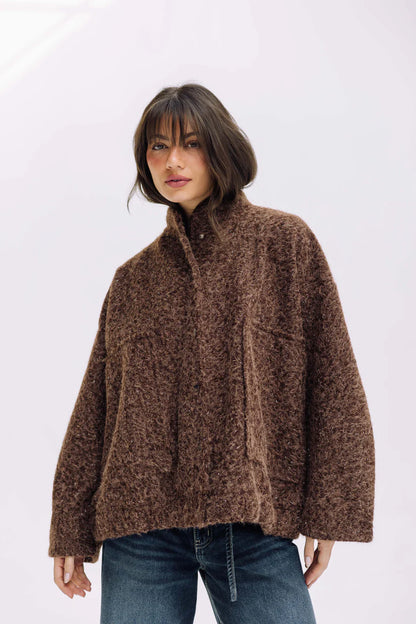 Shimmer fluff on jacket - Wajad