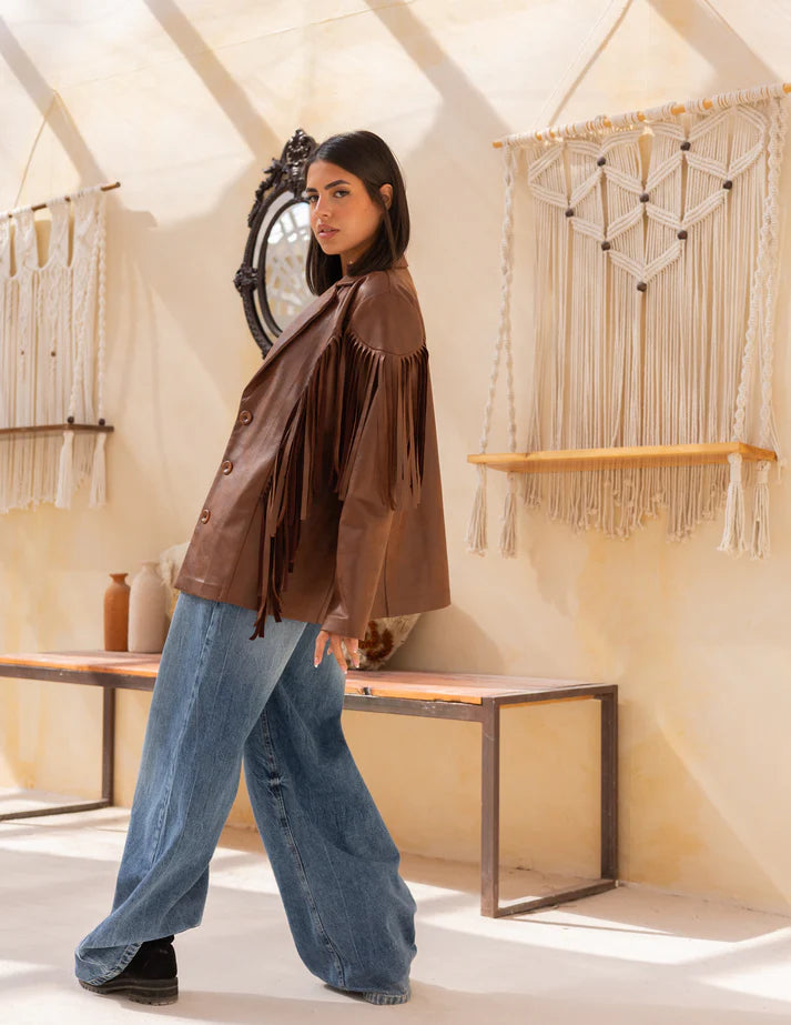 French Stung suede jacket - Yasofia