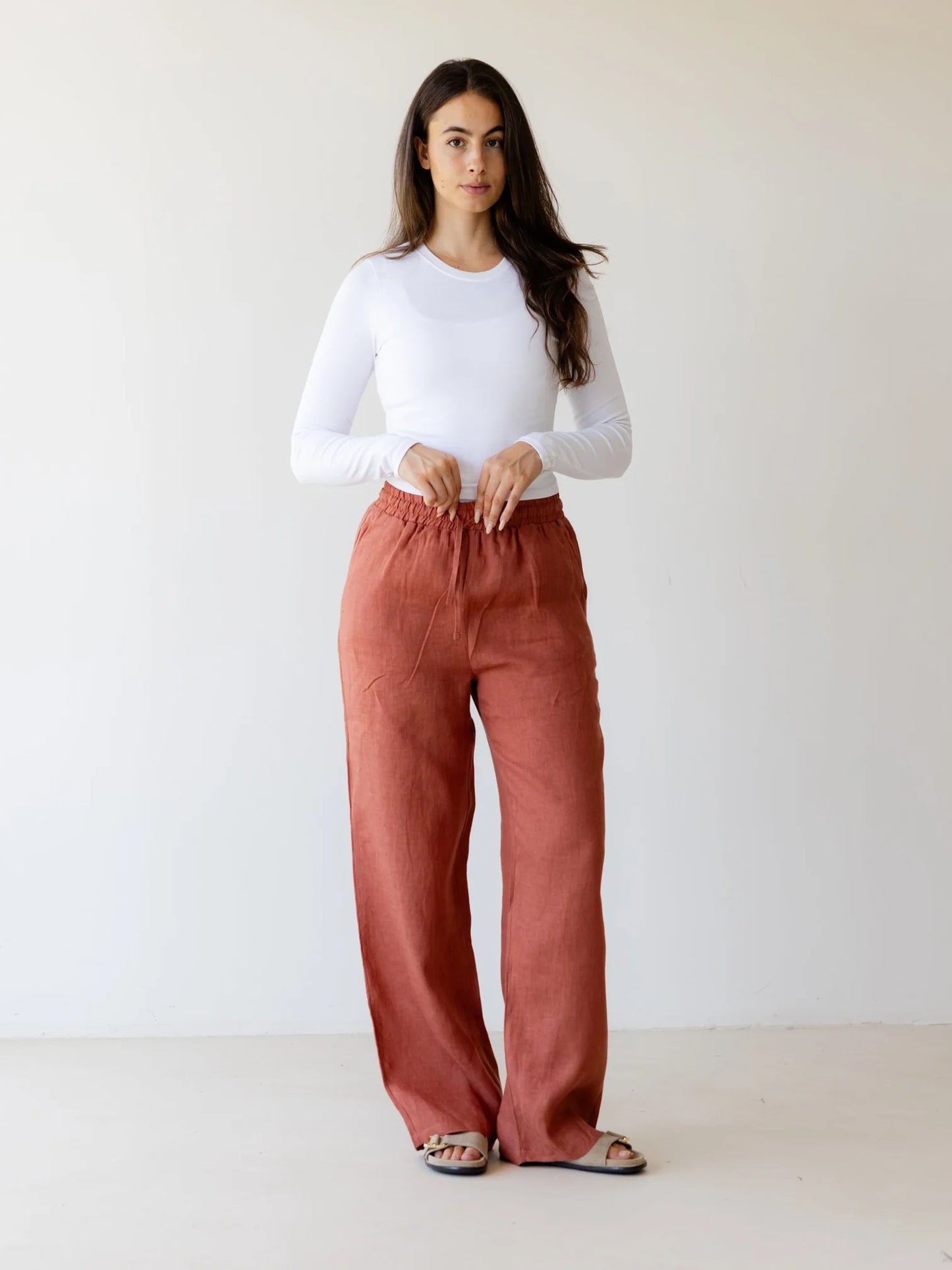 Basic linen pantss - Ascia