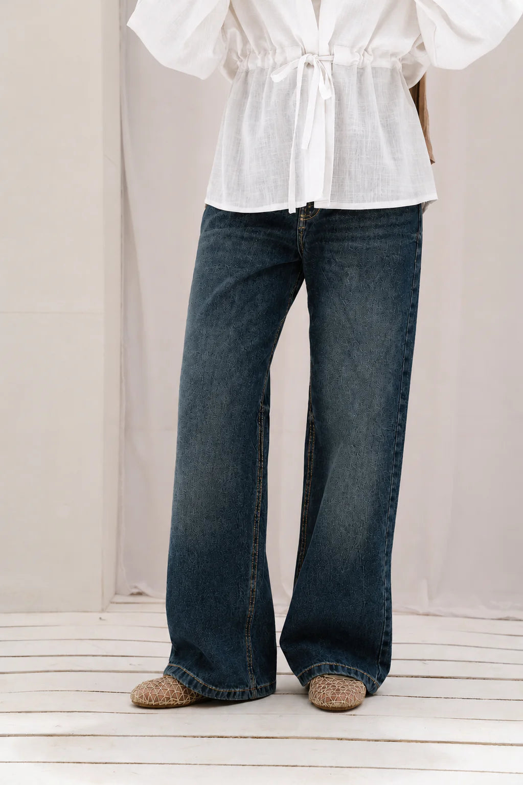 Denim pants - Double anne