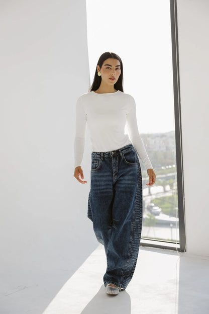 Diamond Parachute Pants - AB-L-Blue