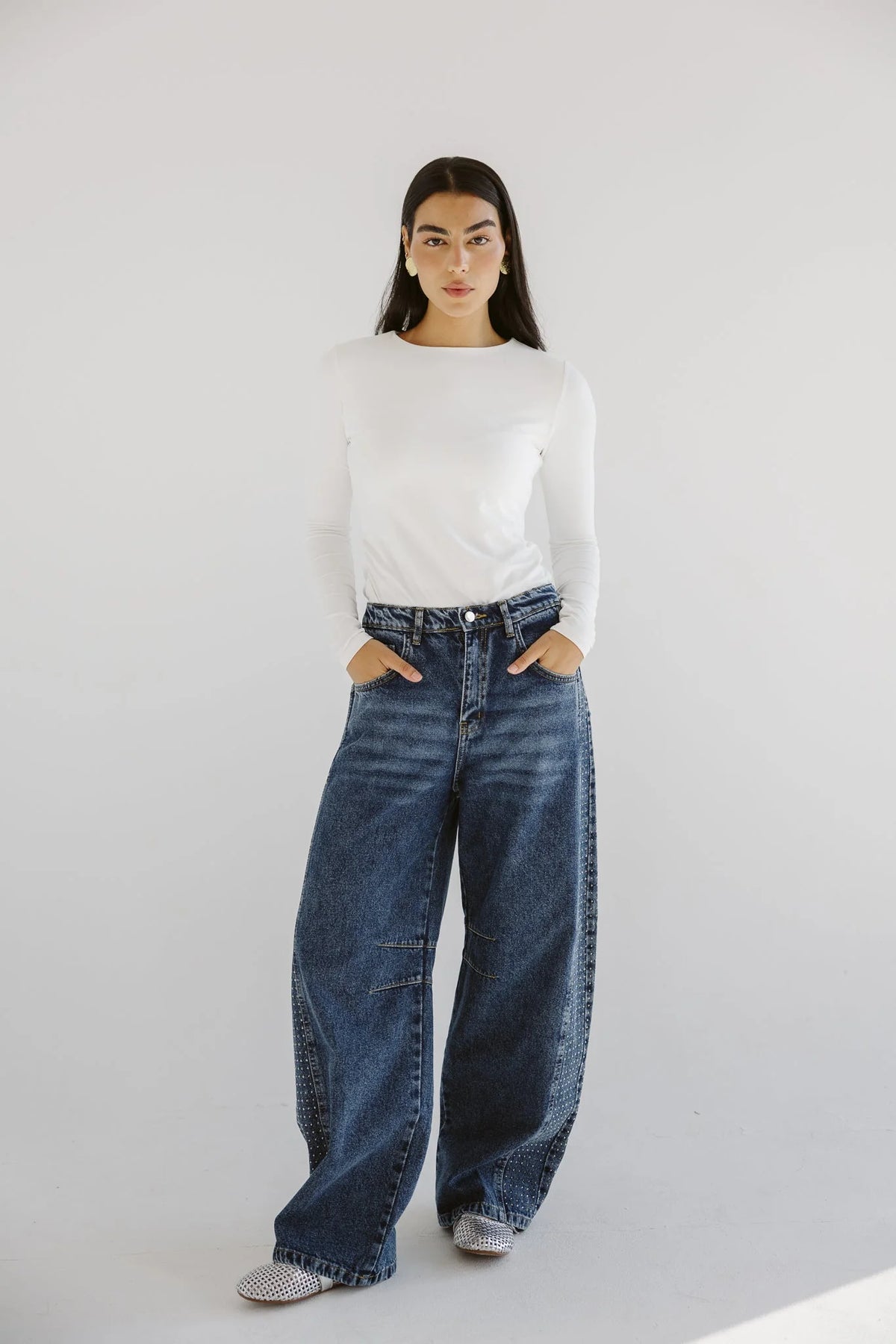 Diamond Parachute Pants - AB-L-Blue