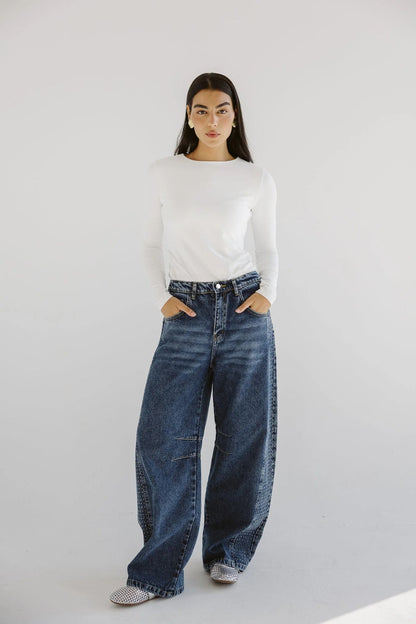Diamond Parachute Pants - AB-L-Blue
