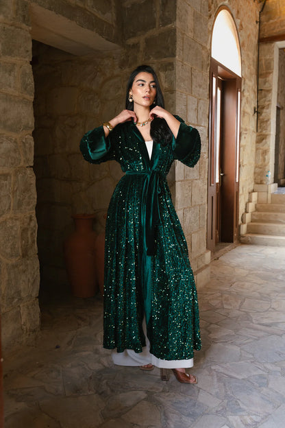 The statement velvet cardigan - Nawara