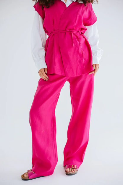 Beach vibes linen pants - Amalia