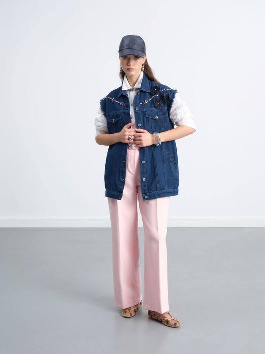 Flowers studded vest - Magazin