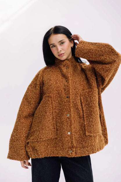 Shimmer fluff on jacket - Wajad