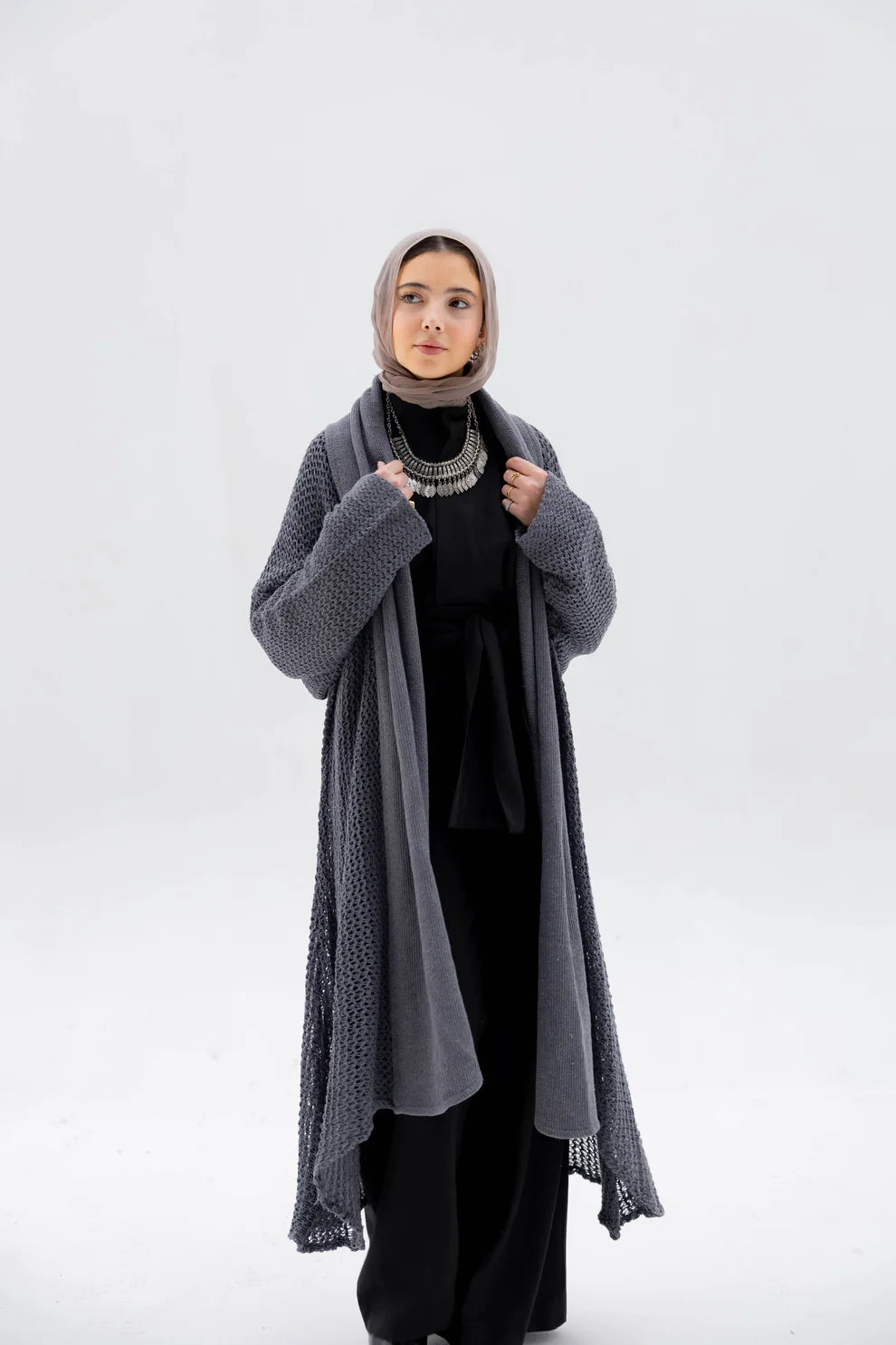 The Haze Cardigan - Peach and mint