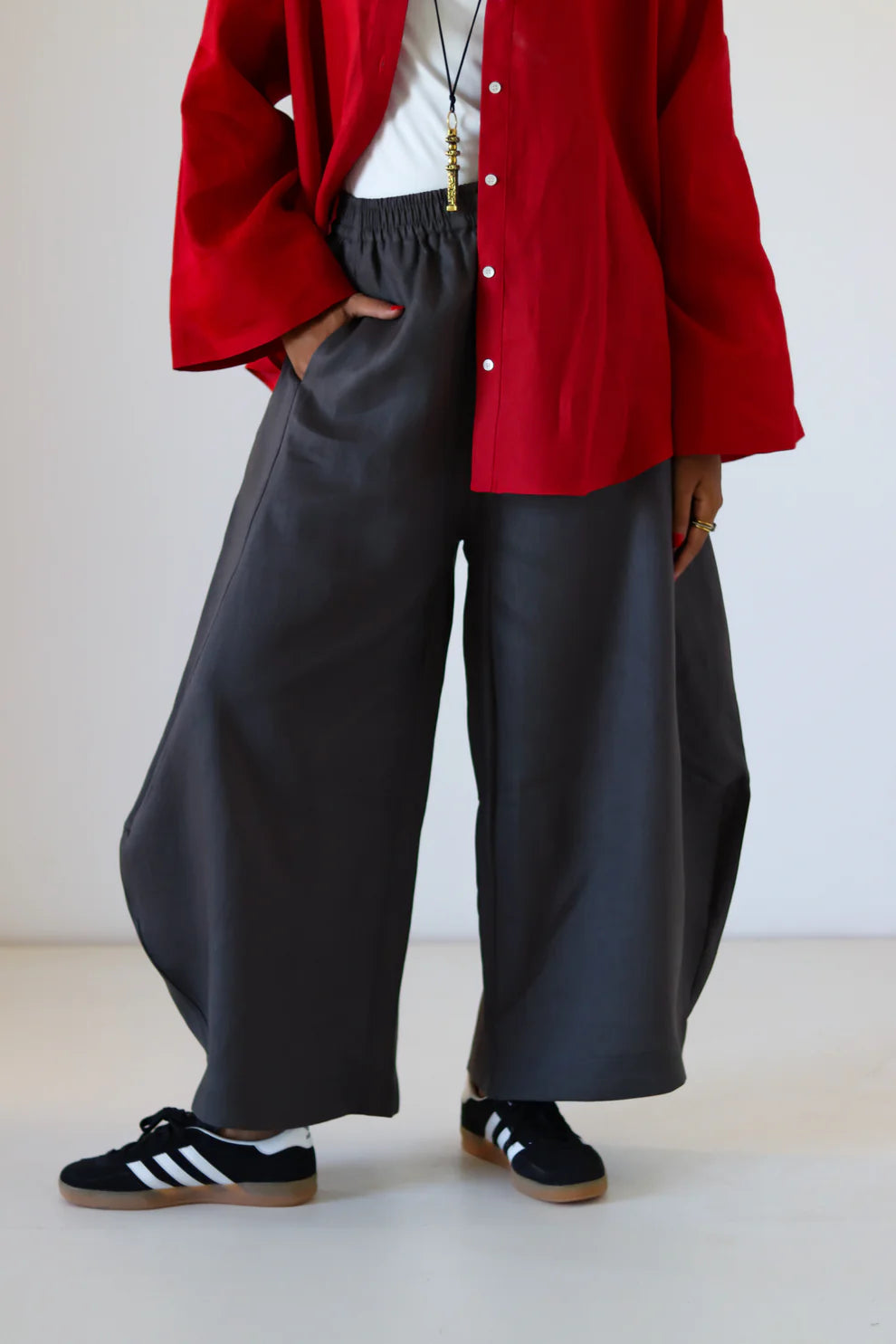 Xtra Balloon Linen Pants - zeyylan