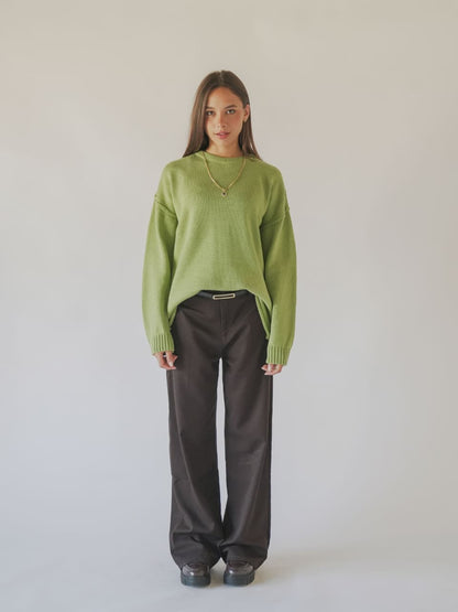 Knit plain sweater - CAJ