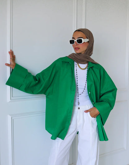luna linen shirt - zeyylan