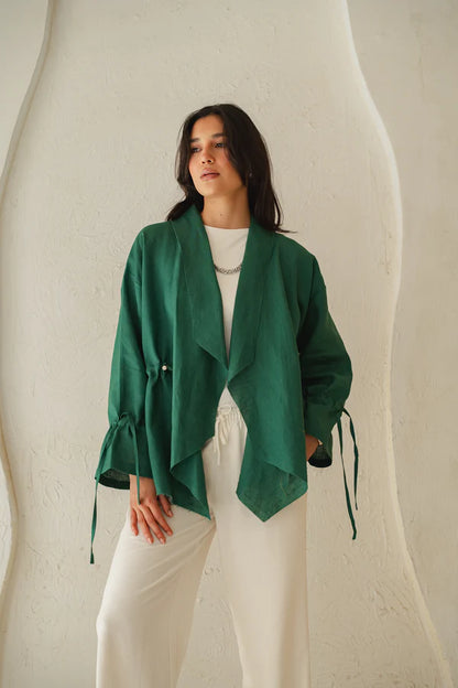 Bitter Sweet Linen Cardigan  - OBI