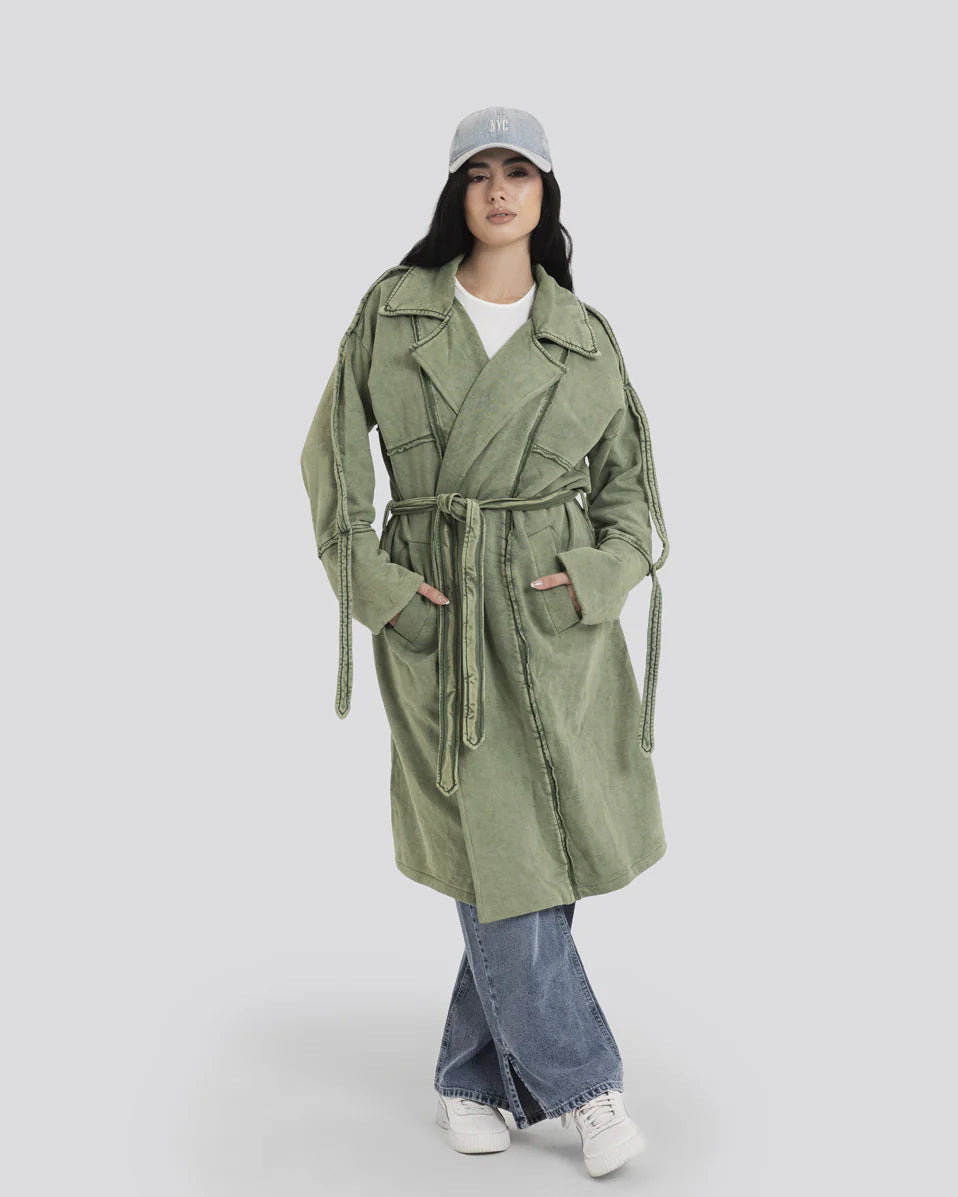 Stone Washed Jacket - Sara salama