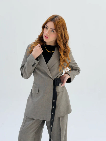 Belted suit - NK Designs
