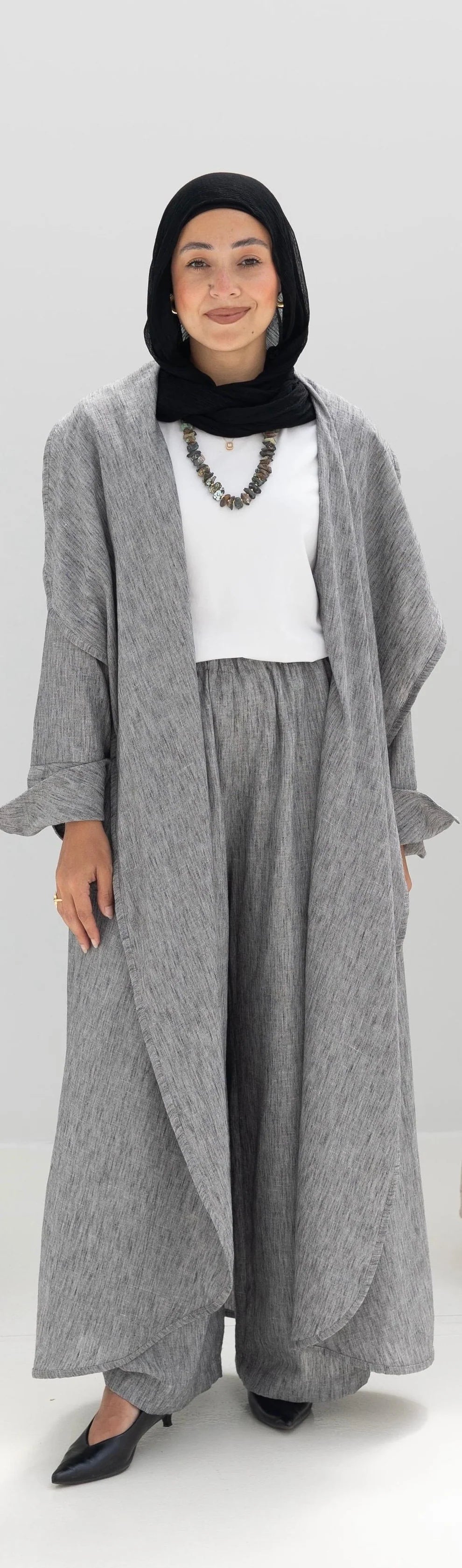 Flow Linen cardigan - Hijab Festival