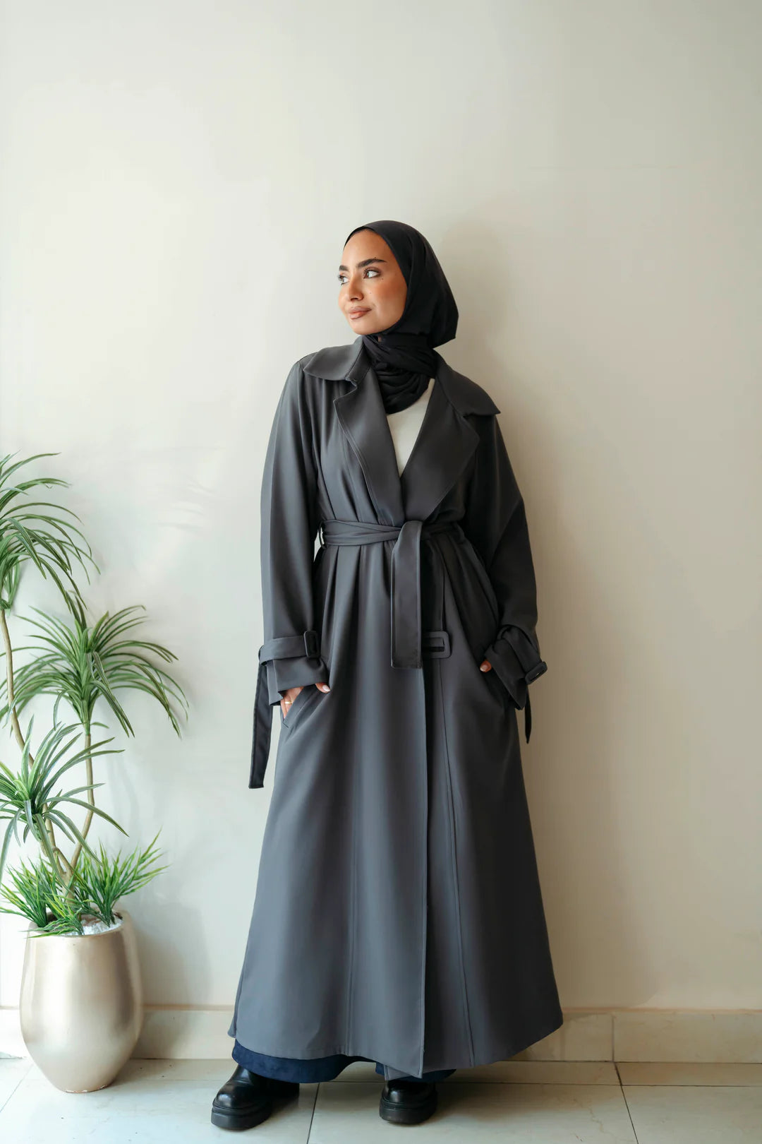 Pleated trench coat - Jamila