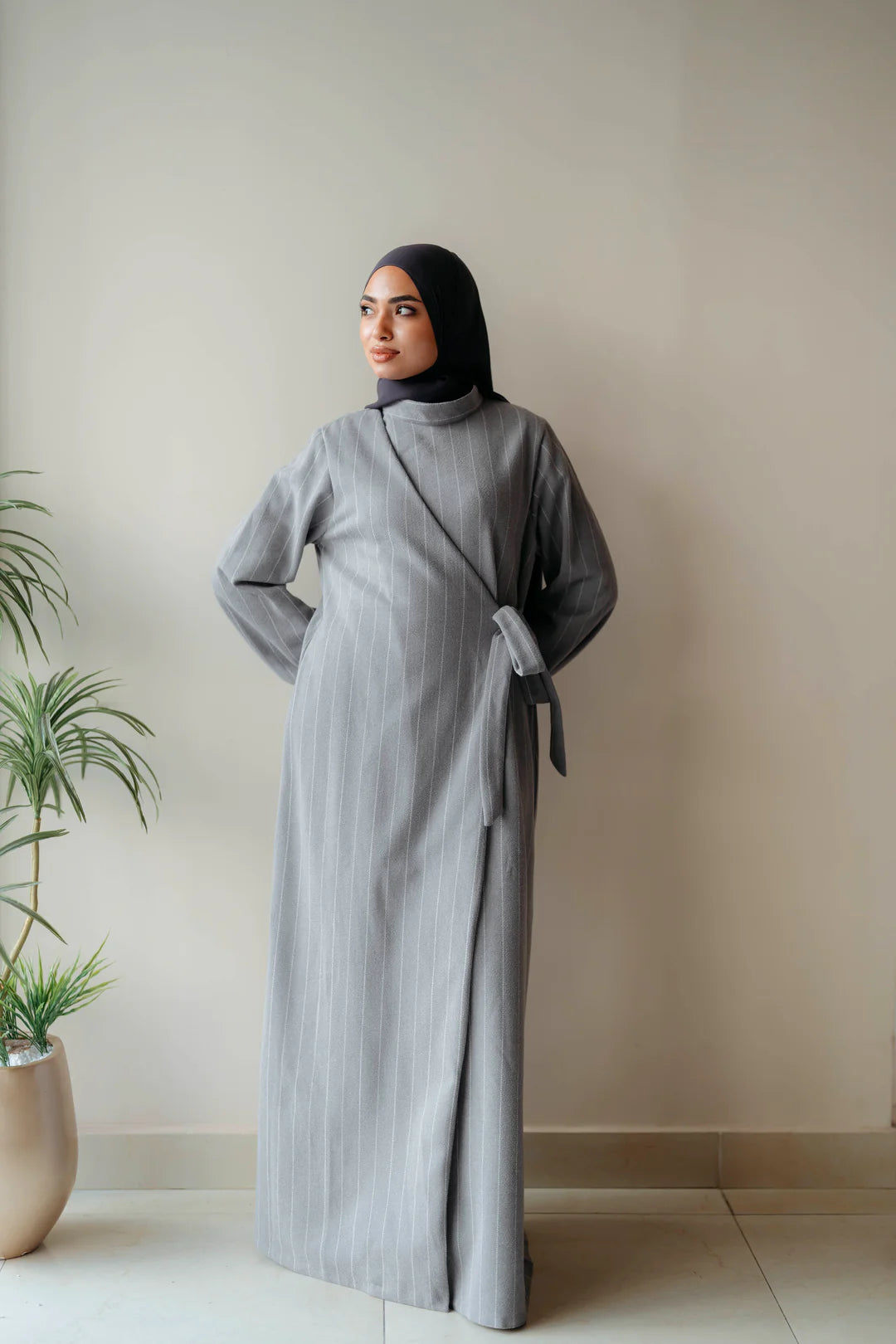 striped cross dress - Jamila